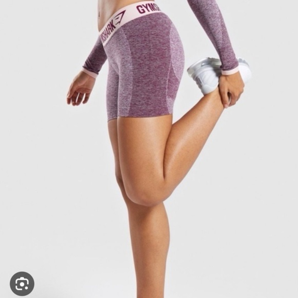 Gymshark Flex Shorts - Dark Ruby Marl - Small - image 6